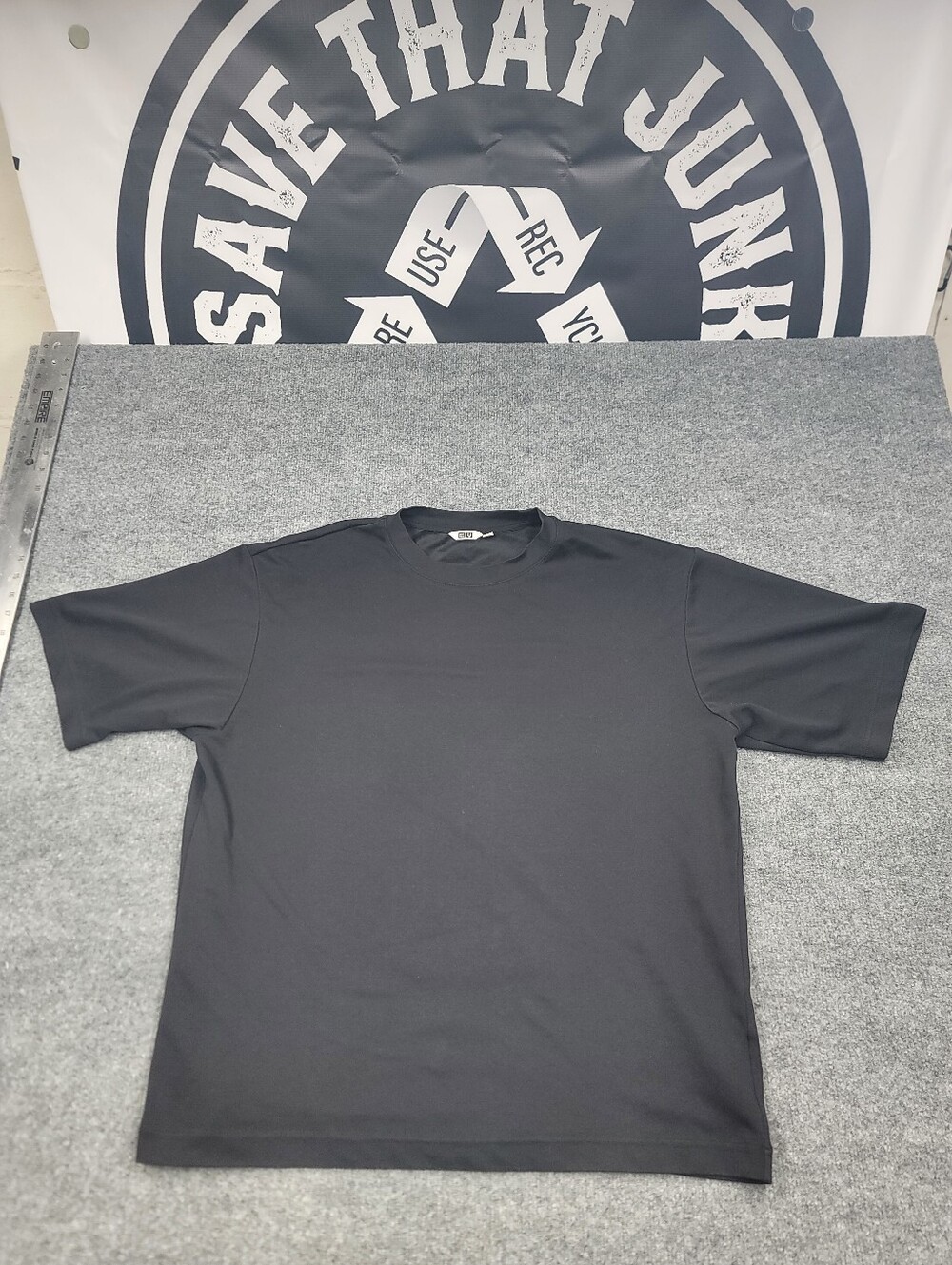 Uniqlo U Black Heavy Duty T-shirt Mens XL
